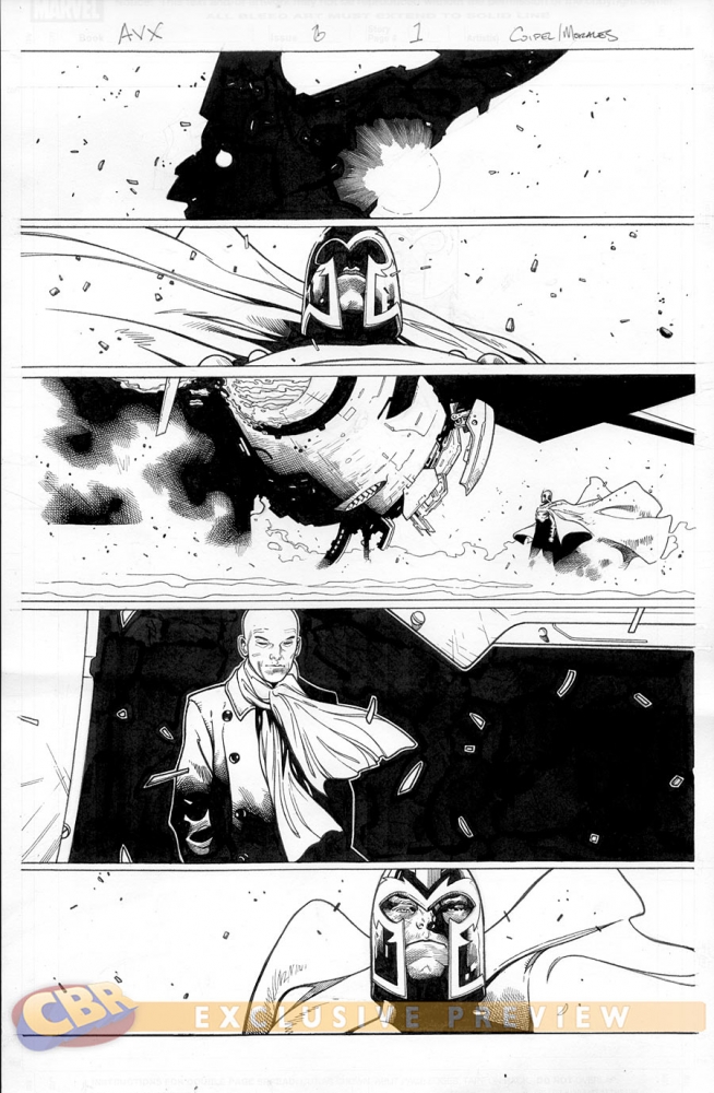 Olivier Coipel Avengers VS X-Men Magneto Xavier