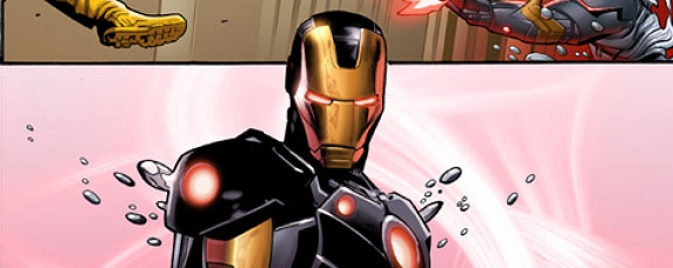 Quelques pages pour Iron Man #1 de Kieron Gillen et Greg Land