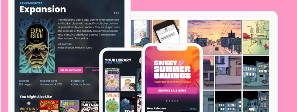 Sweet Shop : une nouvelle application de lecture numérique pour les comics (VO)